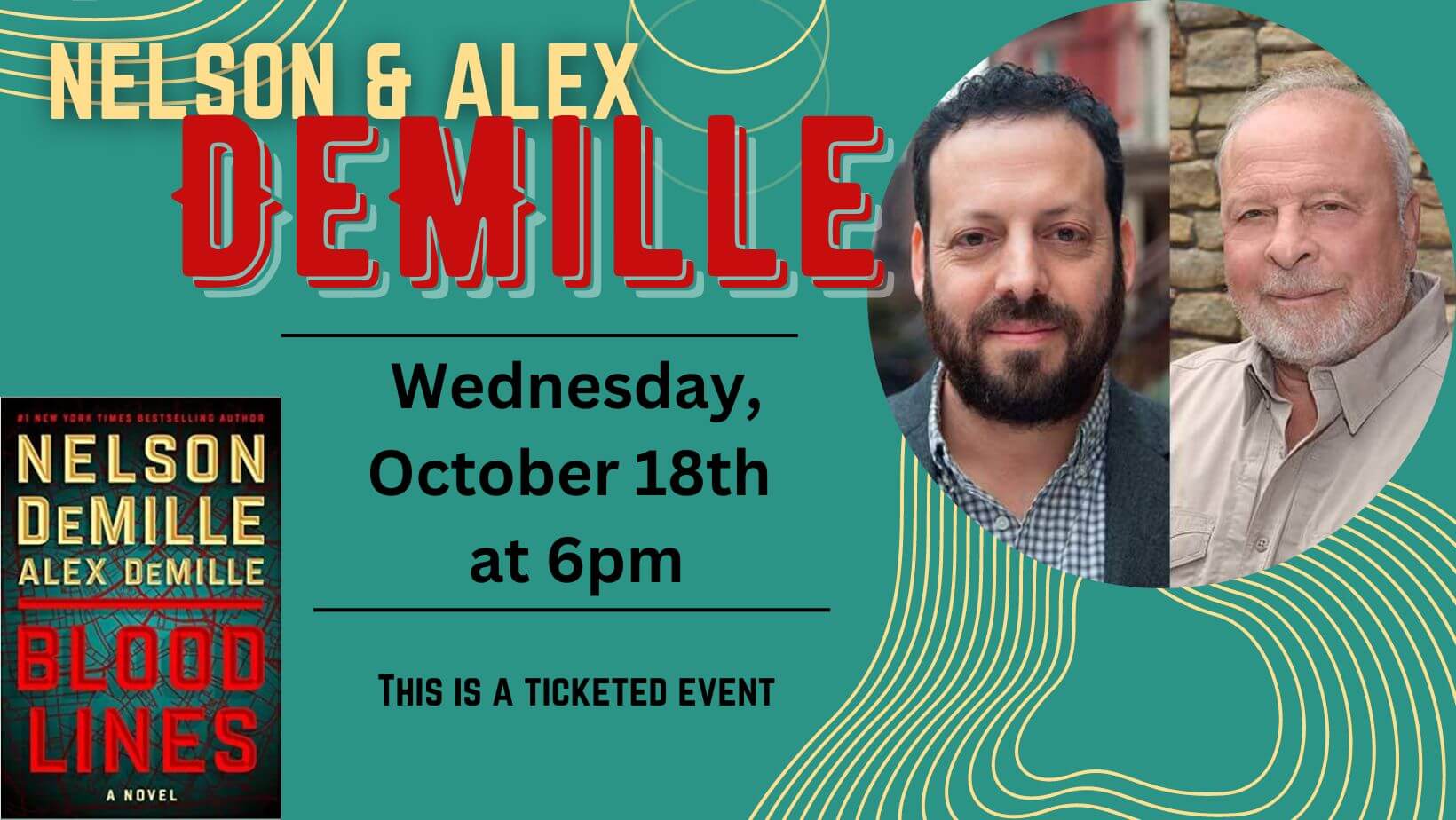 Nelson and Alex DeMille present Blood Lines in Vero Beach Florida