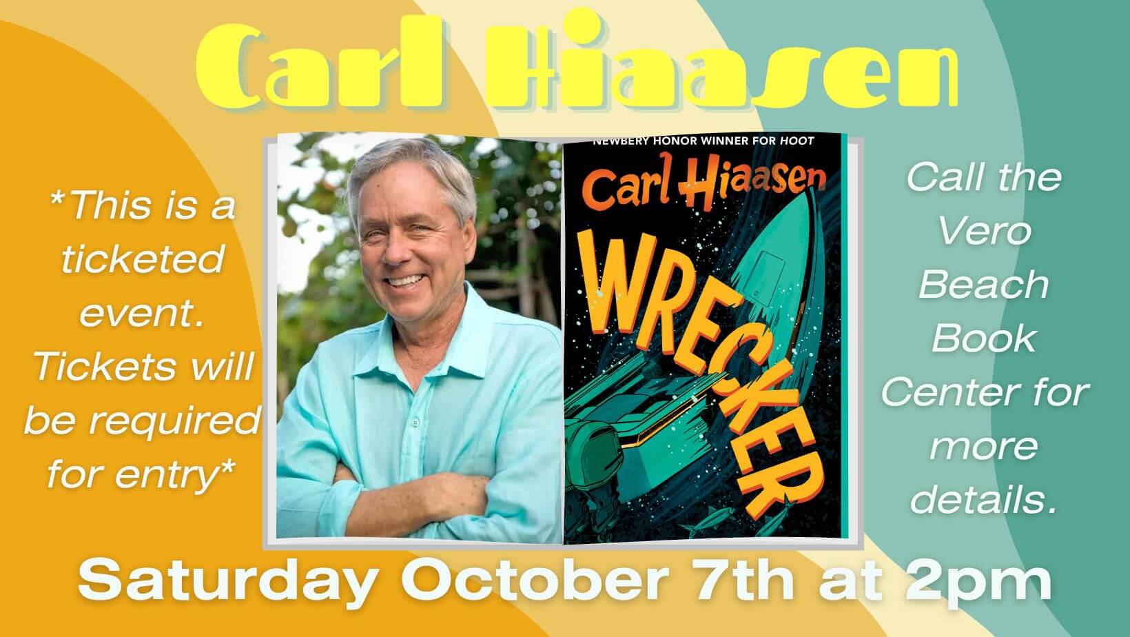 Carl Hiaasen presents Wrecker in Vero Beach Florida