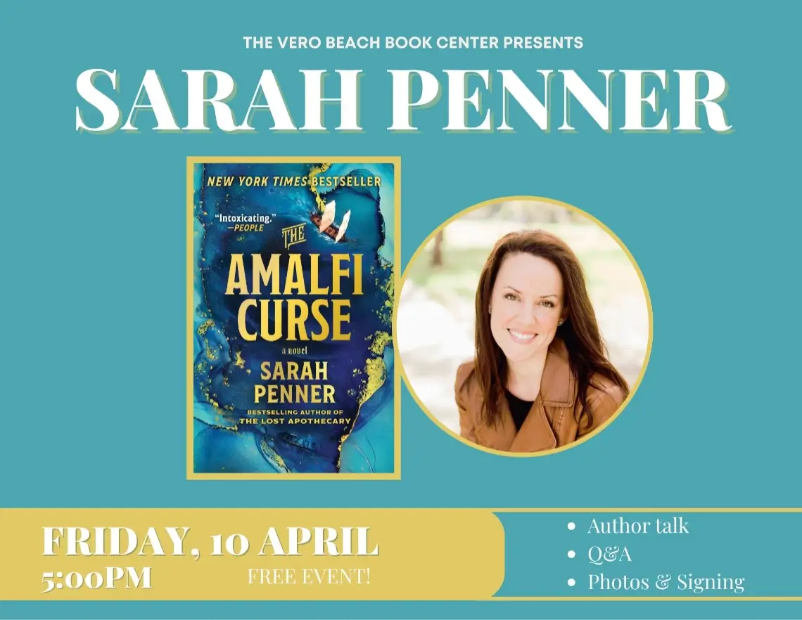 Sarah Penner presenting The Amalfi Curse